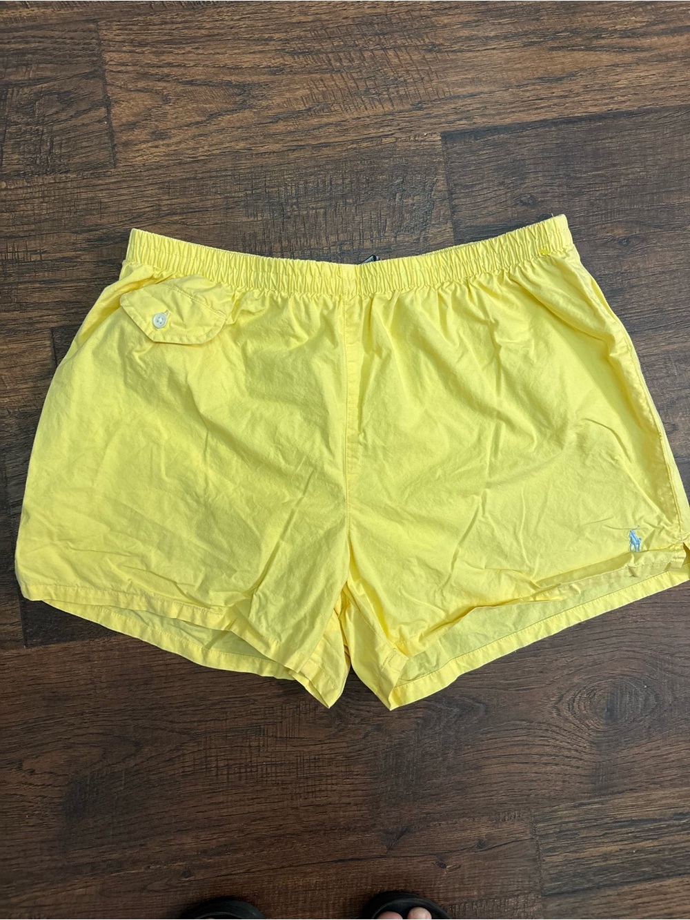 Yellow Women's Elastic Waist Shorts